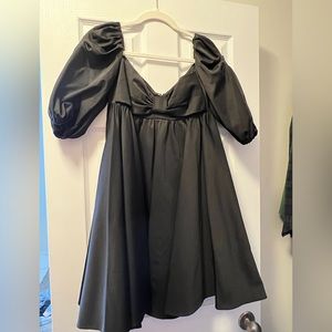 Kate Spade Mini Bow Dress in Black- Puff Sleeves- only worn once!